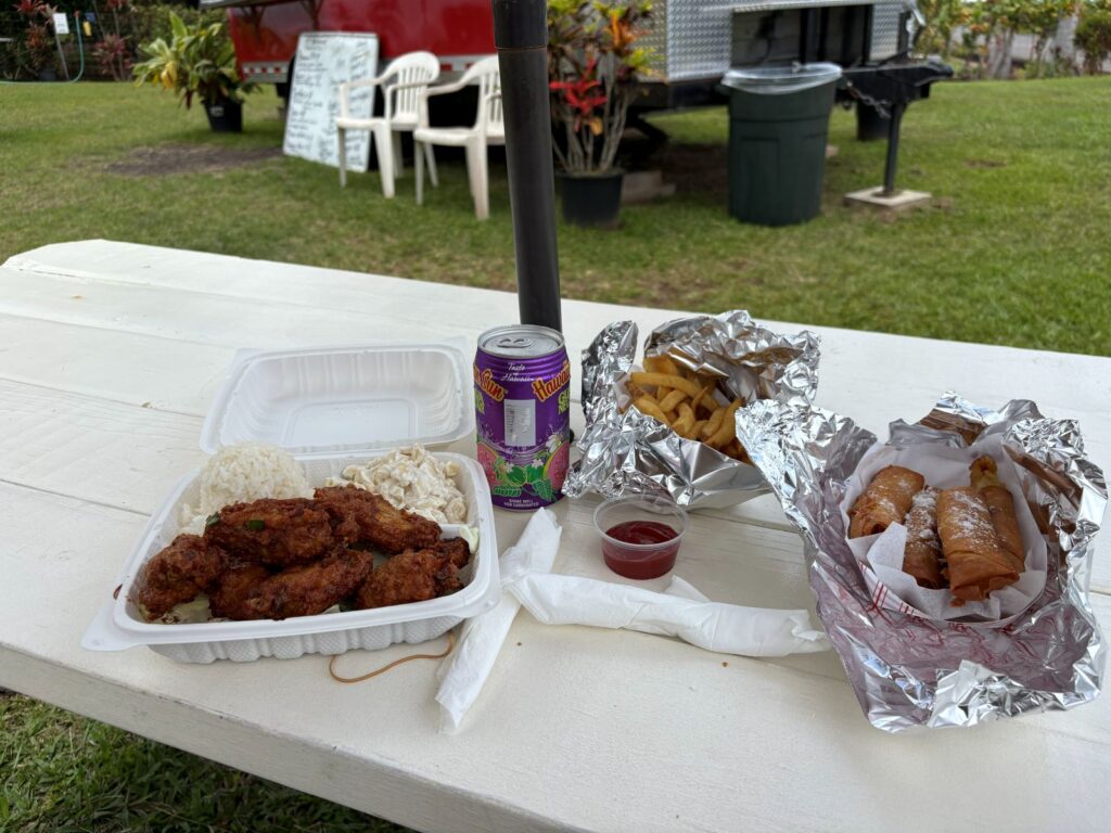 waipio valley good eats food truck food